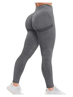 Women's Seamless Leggings Workout Yoga Pants Butt Lifting High Waisted Tummy Control Compression Tights