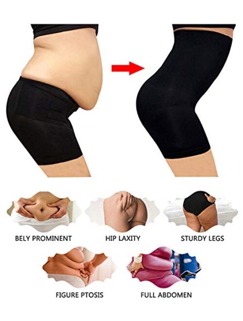 AIMILIA Body Shaper for Women Tummy Control Shapewear High Waist Cincher Thigh Slimmer Seamless Firm Control Panties
