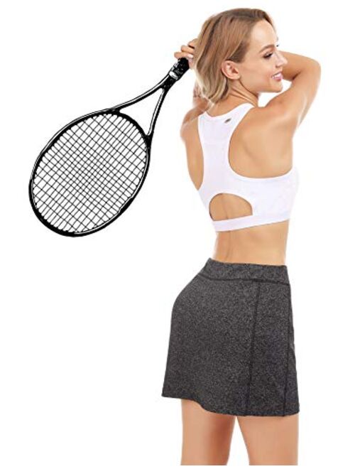 iClosam Women Skort Active Athletic Lightweight Skirt for Running Tennis Golf Workout Sports