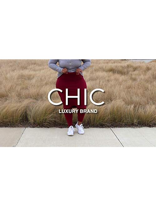 Chic Women's Tennis Skirt | Golf Skirt Skort | Athletic Skirt w/Long Leggings