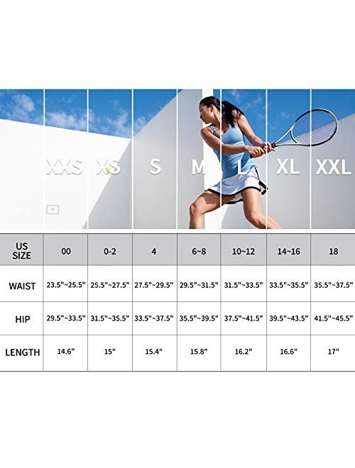Pleated Tennis Skirts for Women with Pockets Shorts Athletic Golf Skorts Activewear Running Workout Sports Skirt