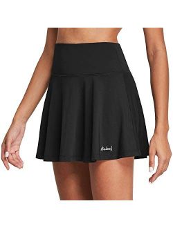 Women's High Waisted Tennis Skirt Golf Active Sport Running Skorts Skirts Ball Pockets