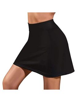 Ibeauti Womens Athletic Stretch Tennis Golf Skirts Skorts with Hidden Pockets Shorts Underneath Quick Dry