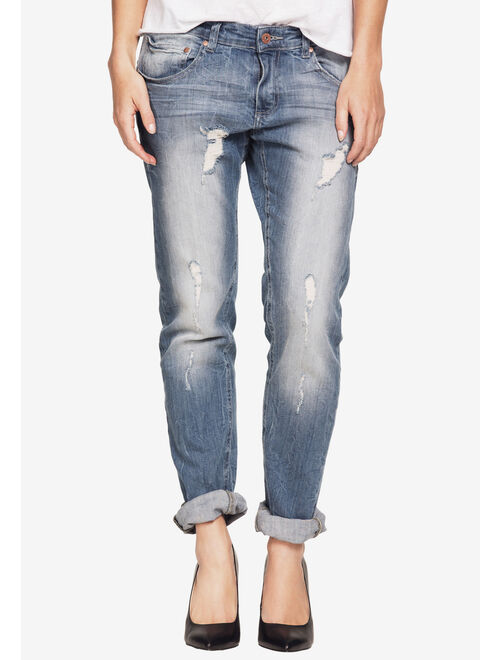 Ellos Women's Plus Size Boyfriend Jeans Jeans