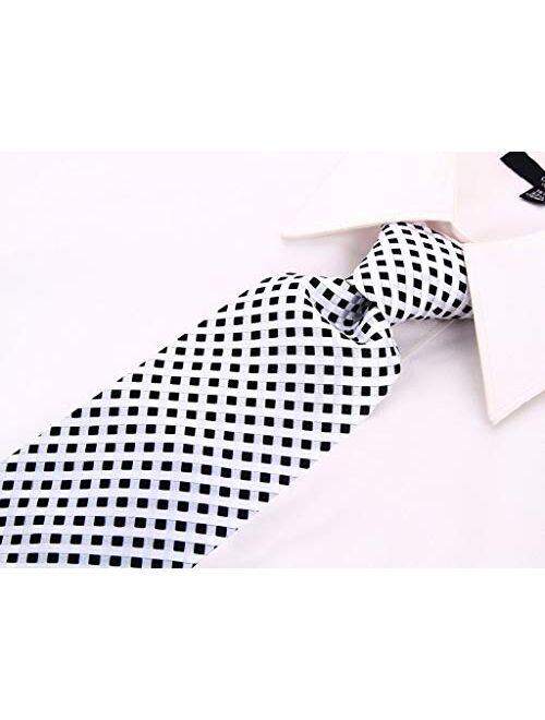 Scott Allan Extra Long Neckties for Men - 63" XL Necktie Jacquard Woven Tie - Big & Tall Ties - 63" XL Long Ties