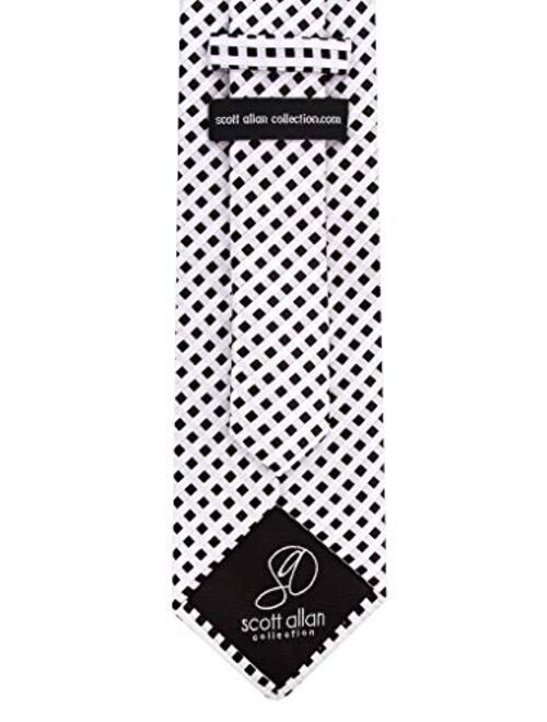 Scott Allan Extra Long Neckties for Men - 63" XL Necktie Jacquard Woven Tie - Big & Tall Ties - 63" XL Long Ties