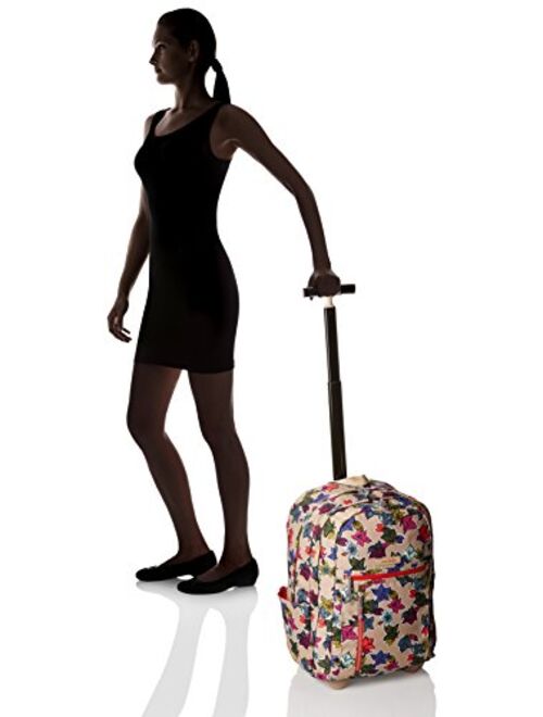 Vera Bradley Women's Lighten Up Rolling Backpack, Pop Art, One Size