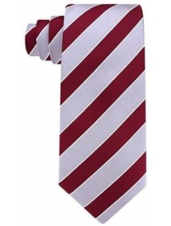 College Striped Ties for Men - Woven Necktie - Mens Ties Neck Tie by Scott Allan