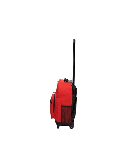 Everest Wheeled Backpack - Standard, Red, One Size,1045WH-RD/BK