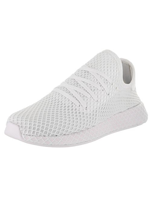 adidas Mens Deerupt Runner Lace Up Sneakers Shoes Casual - White