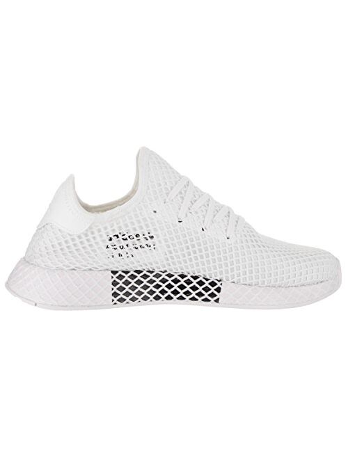 adidas Mens Deerupt Runner Lace Up Sneakers Shoes Casual - White