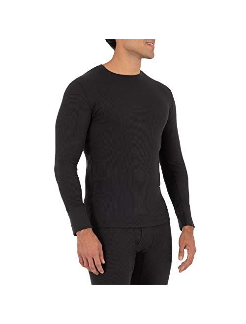 Fruit of the Loom Men's Recycled Waffle Thermal Underwear Crew Top