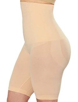 High Waisted Body Shaper Shorts Shapewear for Women Tummy Control Thigh Slimming Technology