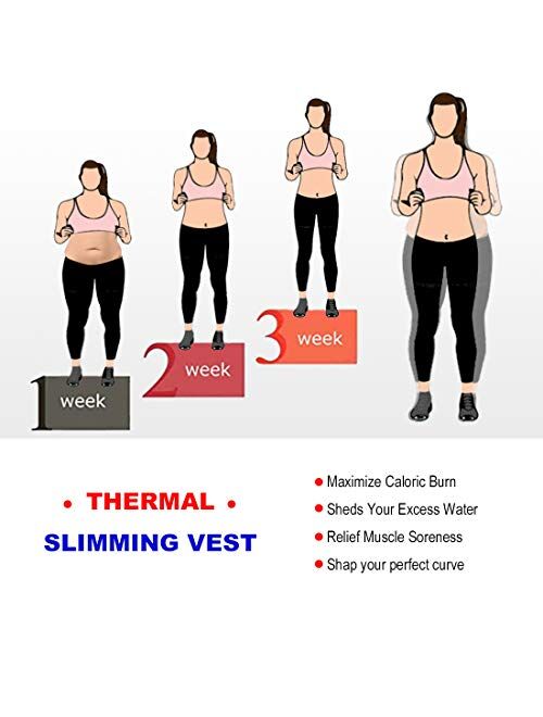 HOPLYNN Neoprene Sauna Sweat Vest for Women Waist Trainer Corset Trimmer Vest with Belt for Weight Loss Women