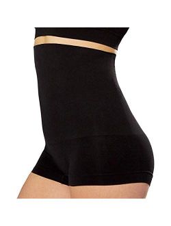 EMPETUA High Waisted Body Shaper Boyshorts Tummy Control Waist Slimming and Back Smoothing Shapewear for Women Plus Size