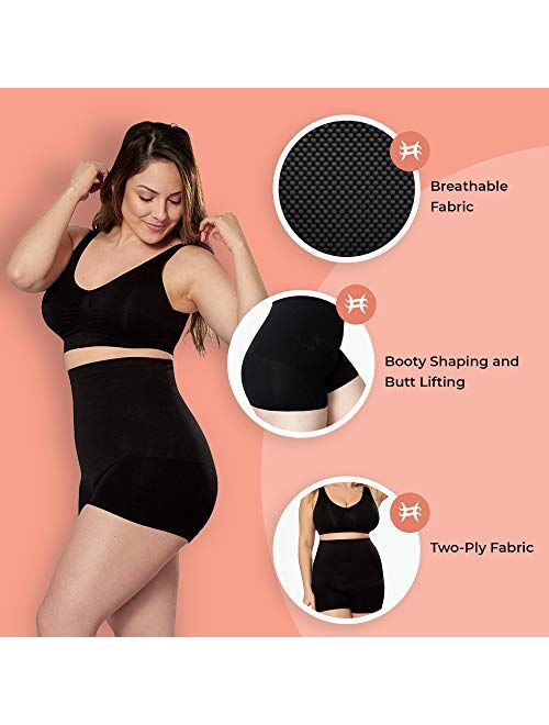 Buy EMPETUA High Waisted Body Shaper Boyshorts Tummy Control Waist Slimming  and Back Smoothing Shapewear for Women Plus Size online