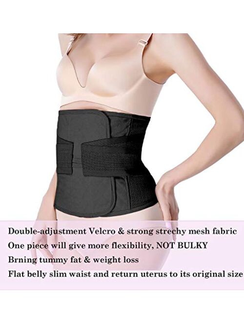 Postpartum Belly Wrap C Section Recovery Belt Belly Band Binder Back Support Waist Shapewear 2019 Upgraded