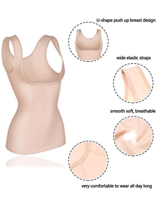 Gotoly Women's Waist Cincher Tummy Control Shapewear Compression Vest Invisible Body Shaper