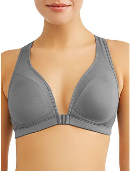 Athletic Works Womens Front Close Plunge Sportsbra