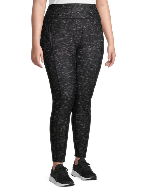Athletic Works Women's Plus Size Active Pattern Workout Leggings