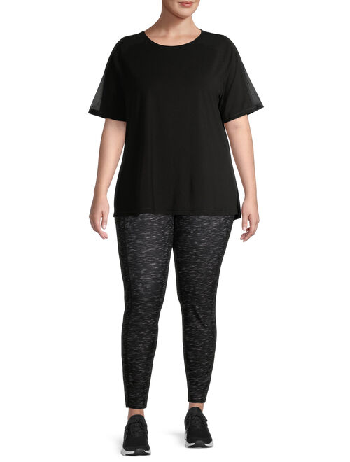Athletic Works Women's Plus Size Active Pattern Workout Leggings