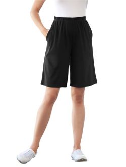 Woman Within Women's Plus Size 7-Day Knit Short Short