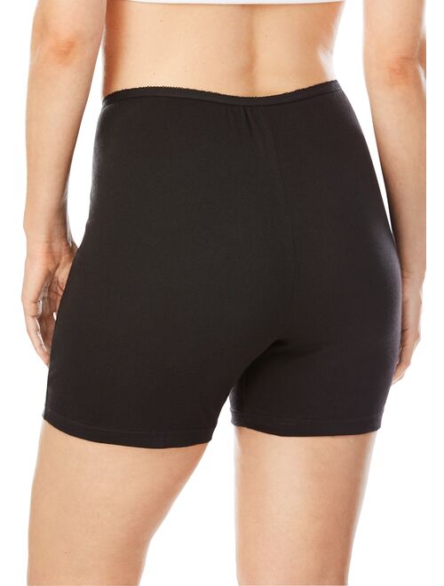 Comfort Choice Women's Plus Size 10-Pack Cotton Boyshort Underwear