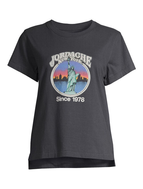 Jordache Vintage Women's Crewneck Graphic T-Shirt