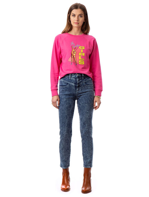Jordache Vintage Women's Olivia Goodbye Girls Raglan Sweatshirt