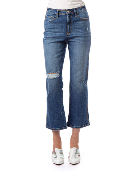 Jordache Vintage Women's Demi High Rise Crop Boot Jeans