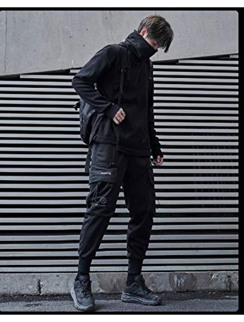 MOKEWEN Men's Streetwear Cyberpunk Outdoor Jogger Cargo Pants