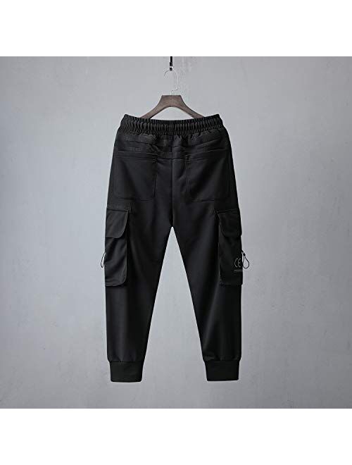 MOKEWEN Men's Streetwear Cyberpunk Outdoor Jogger Cargo Pants
