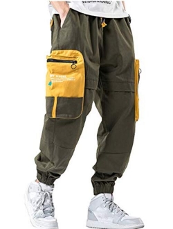 Men's Jogger Cargo Urban Hiphop Ankle Casual Harem Pants with Pocket