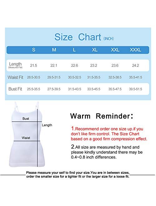 BANG BANG Seamless Compression Cami Tops with Adjustable Straps,1-3 Pack