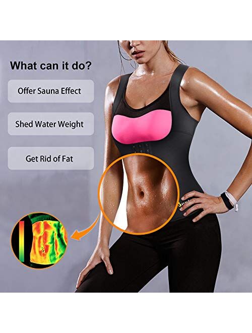Women Neoprene Waist Trainer Vest Corset Tank Top Sauna Body Shaper for Women