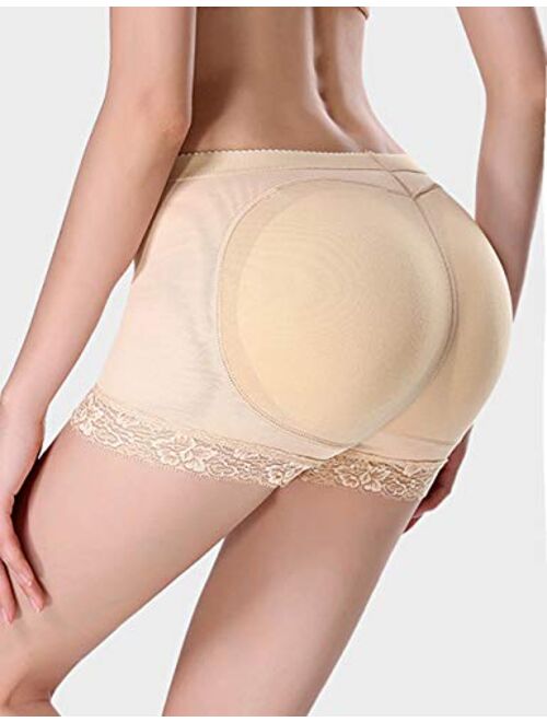 Sliot Butt Lifter Hip Enhancer Pads Underwear Shapewear Lace Padded Control Panties Shaper Booty Fake Pad Briefs Boyshorts