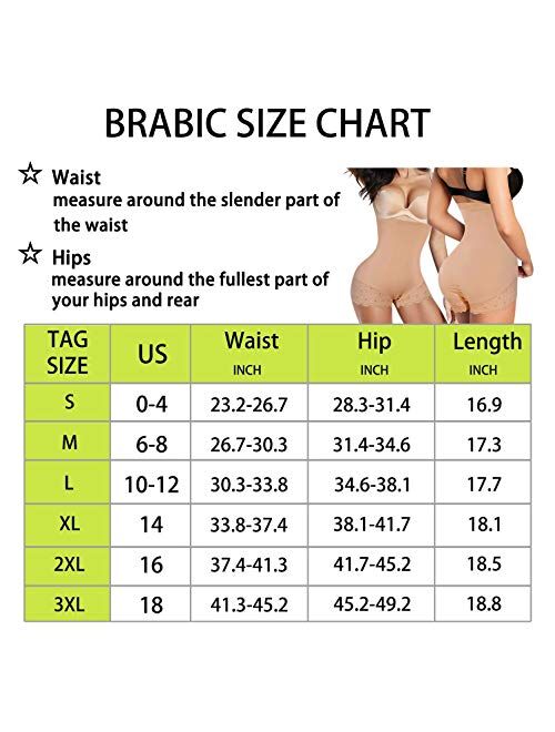 BRABIC Waist Trainer Shapewear for Women Tummy Control Panty Postpartum Girdle Body Shaper Shorts