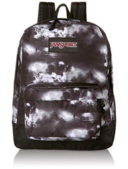 JanSport Black Label Superbreak Backpack - Lightweight School Bag | Lightning Clouds