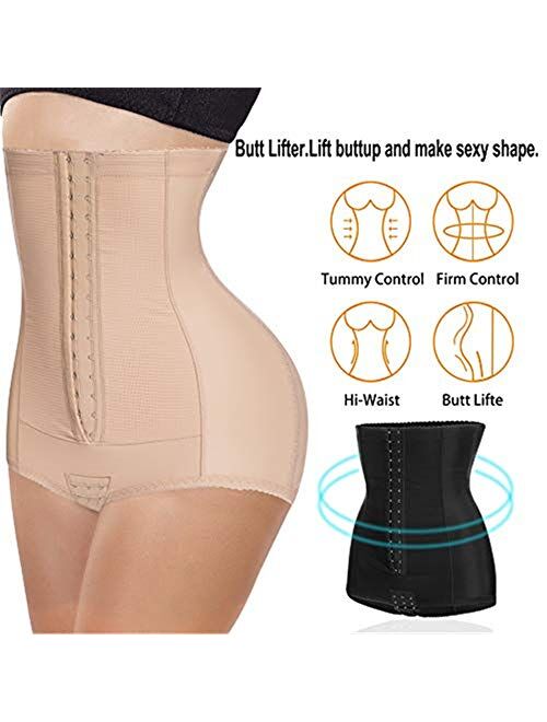 Eleady Women Butt Lifter Shapewear Hi-Waist Tummy Control Panties Slimmer Body Shaper