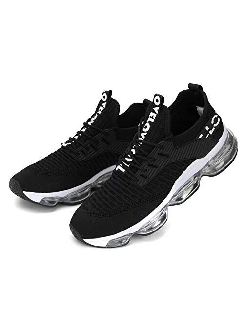 Kapsen Mens Running Shoes Air Cushion Tennis Walking Sneakers Casual Sport Gym Jogging