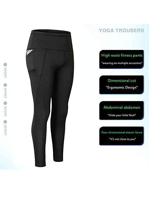 JGS1996 Yoga Pants with Pockets Extra Soft Leggings with Pockets for Women Non See-Through High Waist Workout Leggings