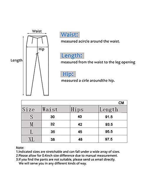 JGS1996 Yoga Pants for Women with Pockets High Waisted Leggings Stretch Tummy Control Workout Running Leggings