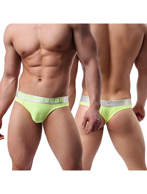 Arjen Kroos Men's Thong Underwear Sexy Micro Mesh Stretch Pouch T-Back Underwear