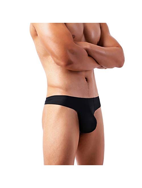 Arjen Kroos Men's Seamless Thong Sexy Low Rise G-Strings Pouch Underwear