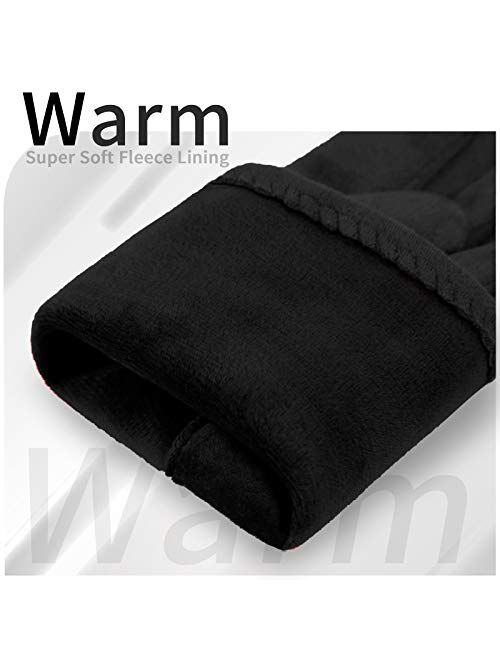 Achiou Winter Women Gloves Touchscreen Soft Comfortable Thermal Elastic Stretch Texting Glove Traveling, Running, Shopping
