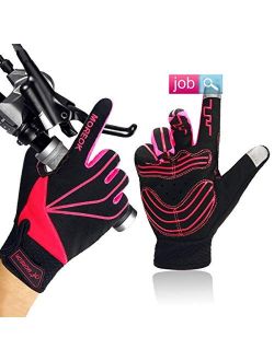 Bike Gloves for Men and Women Full Finger Bicycle Cycling Motorcycle Mountain Bike Racing Touchscreen Anti-Skid Cushion