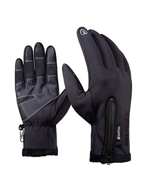 Achiou Touchscreen Winter Gloves for Warm iPhone iPad Bicycling Cycling Driving Anti-Slip Gloves Running Hiking Climbing Skiing Outdoor Sports for Men Women