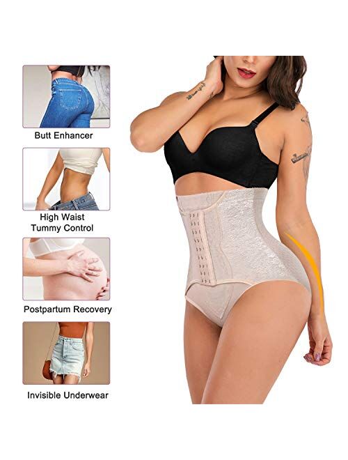 YERKOAD Tummy Control Panties for Women Shapewear Butt Lifter Short High Waist Trainer Corset Slimming Body Shaper Underwear