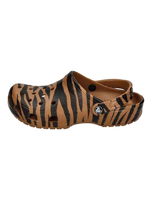 Crocs Unisex-Adult Classic Animal Print Clog | Zebra and Leopard Shoes