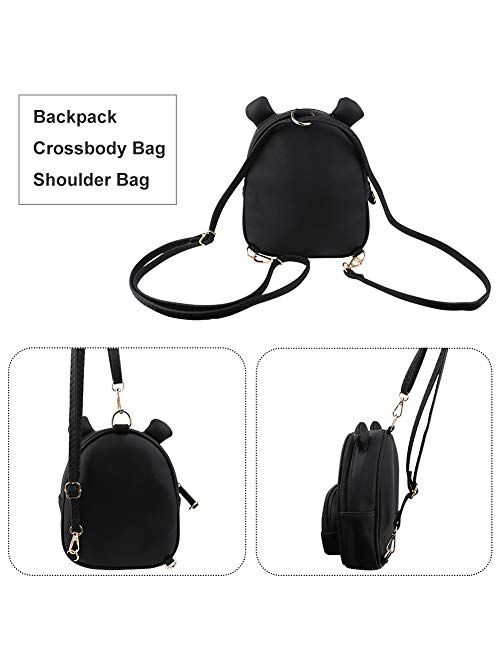 Aeeque Mini Backpack Purse for Women, Girls Small Backpack Purses Crossbody Bag